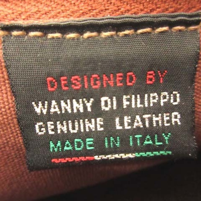 IL BISONTE(イルビゾンテ)のイルビゾンテ トートバッグ オールレザー  牛革 イタリア製 オレンジ メンズ レディースのバッグ(トートバッグ)の商品写真