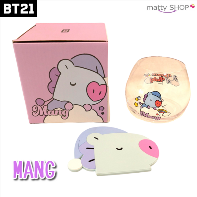 防弾少年団(BTS)(ボウダンショウネンダン)のBT21　公式グッズ"MANG"【コップ320mk&コースタセット】 インテリア/住まい/日用品のキッチン/食器(グラス/カップ)の商品写真