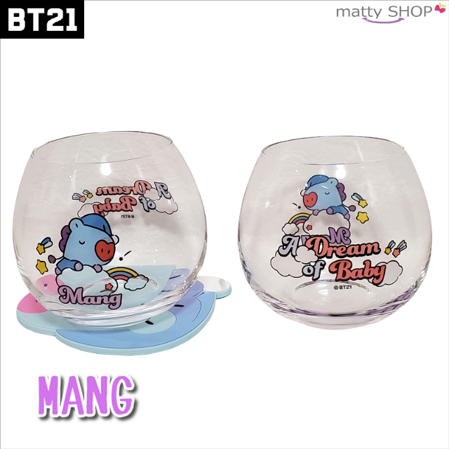 防弾少年団(BTS)(ボウダンショウネンダン)のBT21　公式グッズ"MANG"【コップ320mk&コースタセット】 インテリア/住まい/日用品のキッチン/食器(グラス/カップ)の商品写真