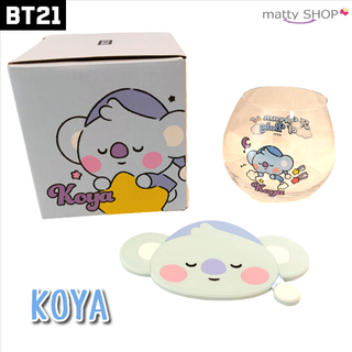 ボウダンショウネンダン(防弾少年団(BTS))のBT21　公式グッズ"KOYA"【コップ320ml&コースタセット】(グラス/カップ)