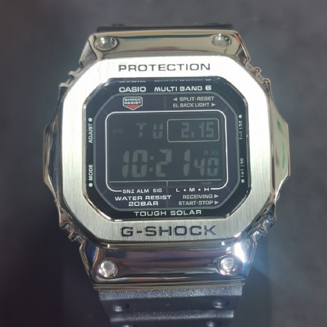 ハーフメタルカスタム　反転液晶　墨入れ　GW-M5610 g-shock