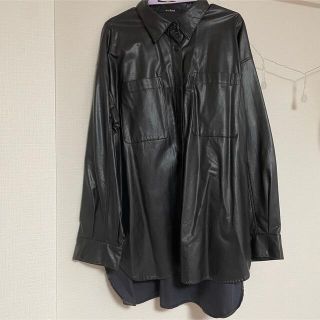 ダブルクローゼット(w closet)のw closet レザー風シャツ👔(シャツ/ブラウス(長袖/七分))