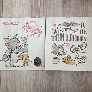 タリーズコーヒー(TULLY'S COFFEE)のTULLY'S  タリーズコーヒー  トムとジェリー ショッパー  2枚セット(ショップ袋)