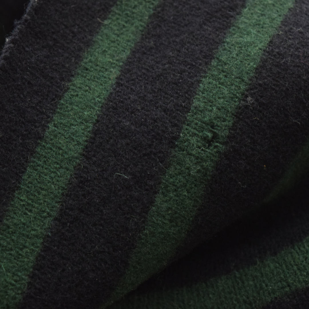 RAF SIMONS ラフシモンズ 01AW Riot Riot Riot期 PATCHWORK BORDER KNIT SWEATER パッチワークボーダーニットセーター グリーン/ネイビー