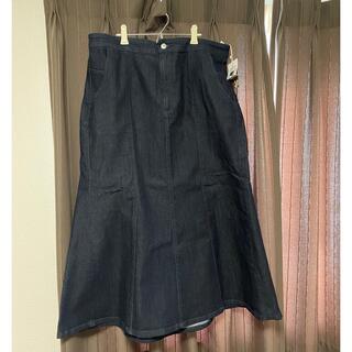 シマムラ(しまむら)のしまむら☆新品タグ付き　デニムマーメイドスカート　4L(ロングスカート)
