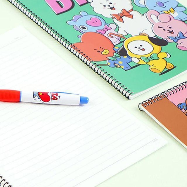 防弾少年団(BTS)(ボウダンショウネンダン)のBT21リングノート　スプリングノート　4冊セット！ エンタメ/ホビーのアニメグッズ(その他)の商品写真