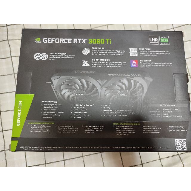 新品未開封 MSI GeForce RTX 3060Ti VENTUS 2X