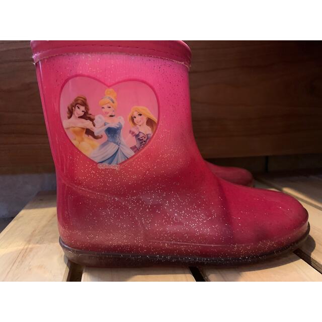 Disney 長靴 レインブーツ レインシューズ プリンセス キラキラ ピンクの by ai's shop｜ディズニーならラクマ