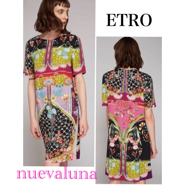 ETRO(エトロ)のご専用です☆極美品 ETRO エトロ 洗練 リラックス ドレス レディースのワンピース(ひざ丈ワンピース)の商品写真