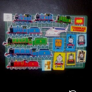 トーマス　アイロンワッペン　ワッペン　あ(生地/糸)
