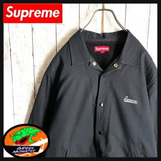 supreme シュプリーム ベロア スタッズ ブルゾン ボアジャケット L美品