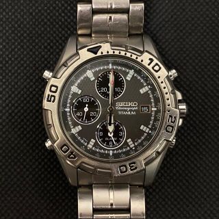 セイコー(SEIKO)のーSEIKO chronograph TITANIUMー(腕時計(アナログ))