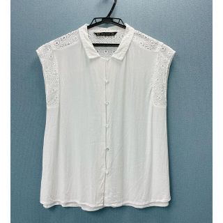 ザラ(ZARA)のsudachi様専用　ZARA レースブラウス　シャツ　サイズＭ(シャツ/ブラウス(半袖/袖なし))