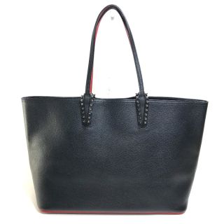 クリスチャンルブタン(Christian Louboutin)のクリスチャンルブタン Christian Louboutin カバタ 1175113 ラージ ショルダーバッグ トートバッグ レザー ブラック×レッド(トートバッグ)