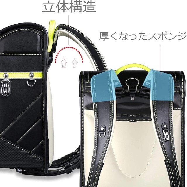 ランドセル 6年保証 おまけ付き ベーシック 男の子 ブラック×レッドの