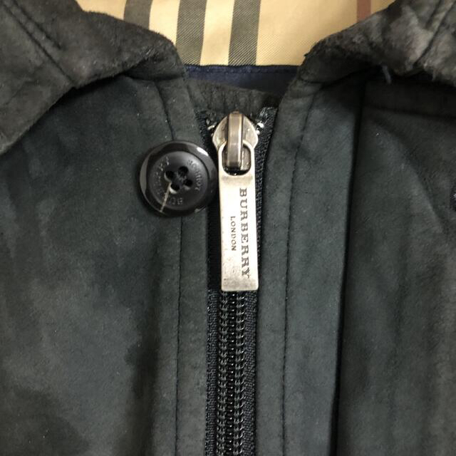 美品】バーバリーBurberry フェイクレザージャケット ノバチェックM