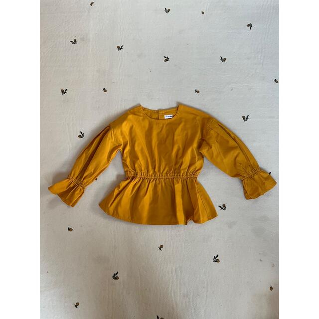 GLOBAL WORK(グローバルワーク)のgw グローバルワーク　ブラウス　S yellow キッズ/ベビー/マタニティのキッズ服女の子用(90cm~)(ブラウス)の商品写真