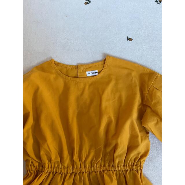 GLOBAL WORK(グローバルワーク)のgw グローバルワーク　ブラウス　S yellow キッズ/ベビー/マタニティのキッズ服女の子用(90cm~)(ブラウス)の商品写真