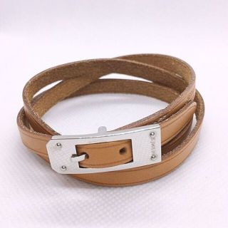 エルメス(Hermes)のHERMES エルメス ケリー アルディオン レザーブレスレット 3連(ブレスレット/バングル)