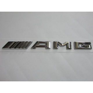 Mercedes Benz メルセデス ベンツ AMG リアエンブレムシルバー(車外アクセサリ)