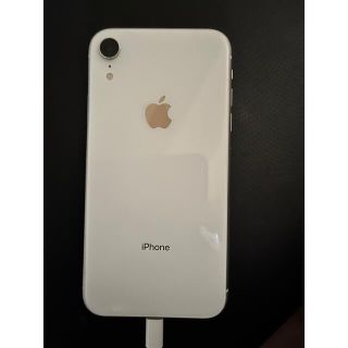 アイフォーン(iPhone)のiPhone XR White ジャンク品　部品取り(携帯電話本体)