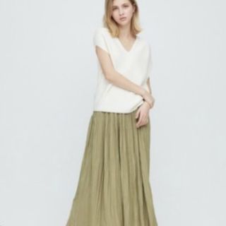 UNIQLO - ユニクロ ワッシャーサテンスカートパンツの通販 by mama's