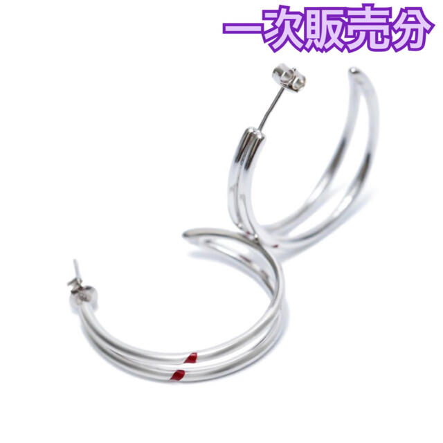 SILVER付属品新品未開封 [JIMIN] RED CARVING EARRING