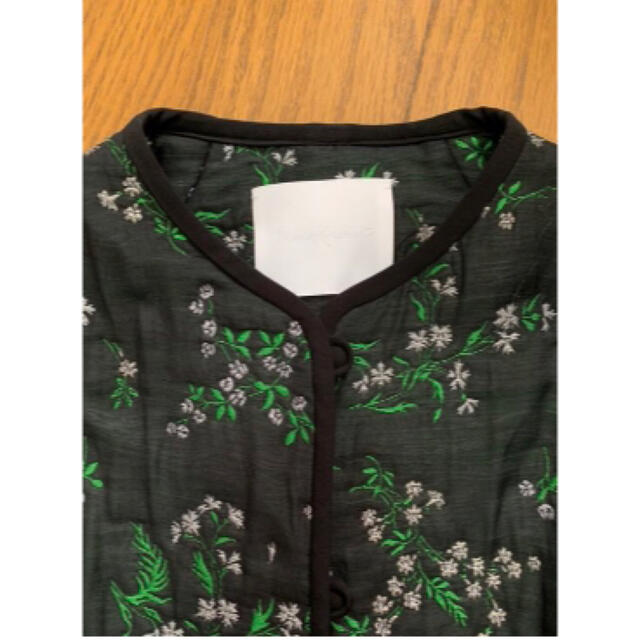 Mame Kurogouchi Floral Jacquard coat