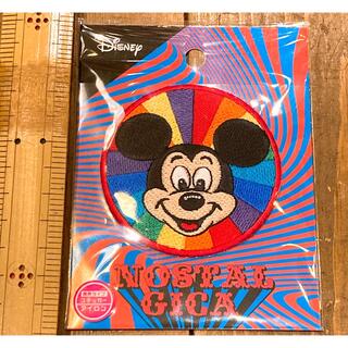 ミッキーマウス(ミッキーマウス)の新品未開封　ディズニー　mickey ミッキーマウスステッカーアイロンワッペン(各種パーツ)