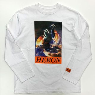 オフホワイト(OFF-WHITE)のHERON PRESTON LS TEE REG OS HERON TIMES(Tシャツ/カットソー(七分/長袖))