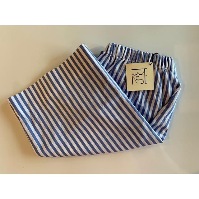 大注目 EDIT.FOR LULU - baserange Ole Shirt in Blue Stripe ショートパンツ