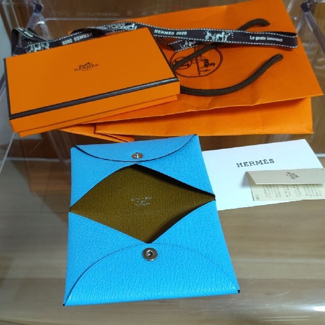 エルメス♡HERMES  カードケース 名刺&小銭入れ   カルヴィ ヴェルソ