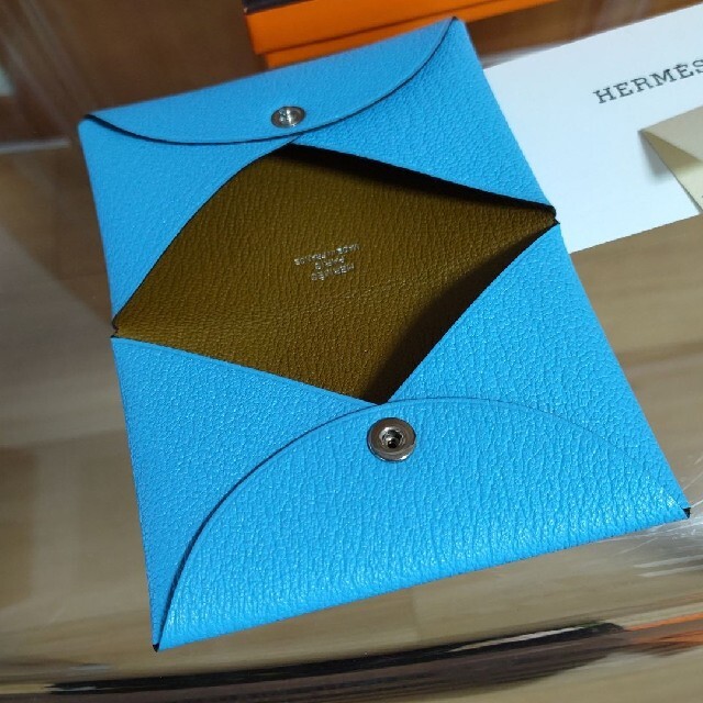 Hermes(エルメス)のエルメス♡HERMES  カードケース 名刺&小銭入れ   カルヴィ ヴェルソ レディースのファッション小物(名刺入れ/定期入れ)の商品写真