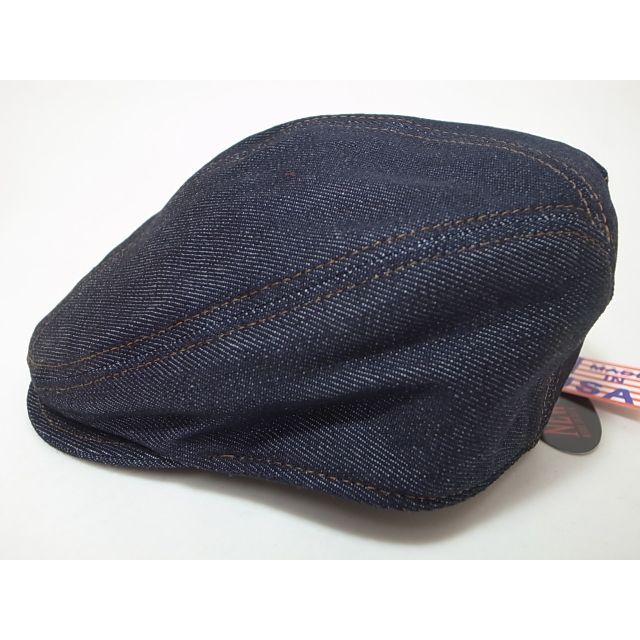 NEW YORK HAT(ニューヨークハット)の新品USA製ニューヨークハットDenim 1900インディゴブルー S/M メンズの帽子(ハンチング/ベレー帽)の商品写真