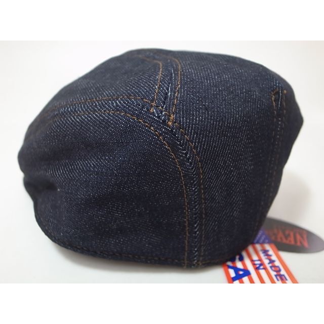 NEW YORK HAT(ニューヨークハット)の新品USA製ニューヨークハットDenim 1900インディゴブルー S/M メンズの帽子(ハンチング/ベレー帽)の商品写真