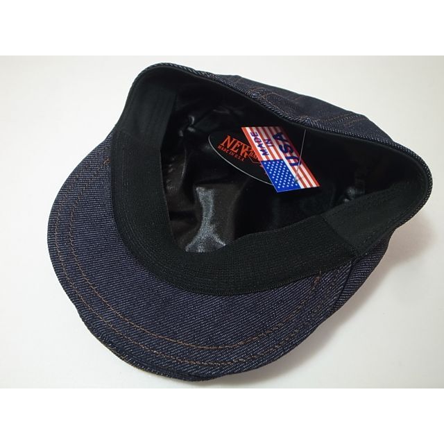 NEW YORK HAT(ニューヨークハット)の新品USA製ニューヨークハットDenim 1900インディゴブルー S/M メンズの帽子(ハンチング/ベレー帽)の商品写真