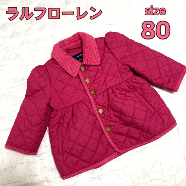 Ralph Lauren(ラルフローレン)の【美品】ラルフローレン アウター ジャケット コート 80 女の子 キルティング キッズ/ベビー/マタニティのベビー服(~85cm)(ジャケット/コート)の商品写真