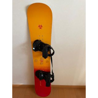 値下げ！HAZ-MAT☆スノーボード　ビンディング付き 143cm