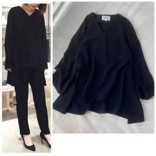 ENFOLD - 美品✨エンフォルド カットソー シャツ 春服 ブラウス 黒
