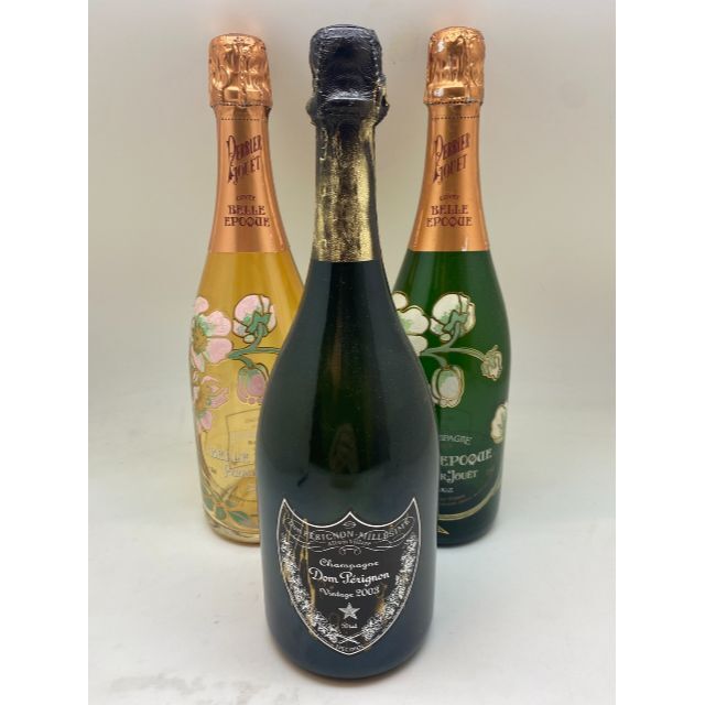 Krug(クリュッグ)のクリュッグ　ドンペリ　ベルエポック　セットで8本　ダミーボトル 食品/飲料/酒の酒(シャンパン/スパークリングワイン)の商品写真