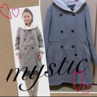 ミスティック(mystic)の限定値下♥mystic♥桃着用フードボア(ロングコート)