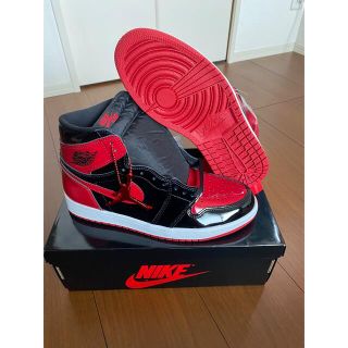 ナイキ(NIKE)のエアジョーダン１　BRED PATENT(スニーカー)