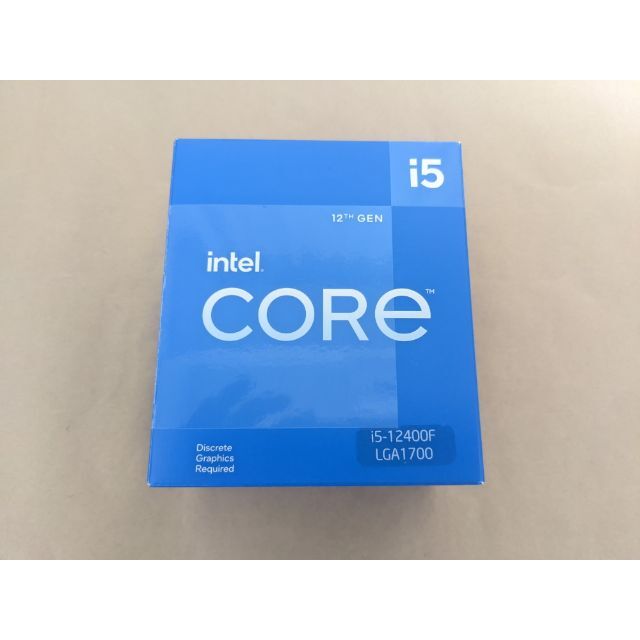 Intel Core-i5 12400F 6コア12スレッド CPU