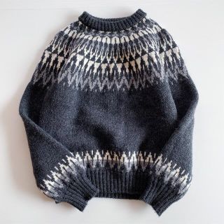 ネストローブ(nest Robe)のGUERNSEY WOOLLENS ノルディック柄ニットセーター(ニット/セーター)