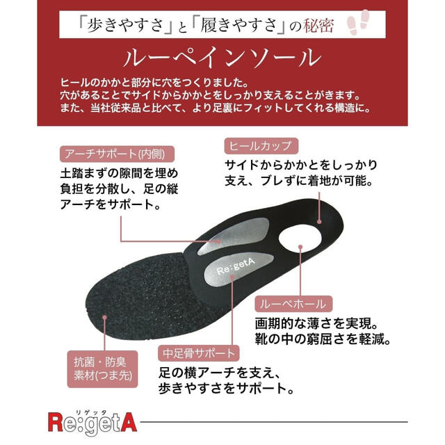 Re:getA(リゲッタ)の⭐︎mope様専用　新品リゲッタ　ローヒールパンプス　Lサイズ　パールピンク レディースの靴/シューズ(ハイヒール/パンプス)の商品写真