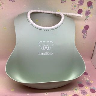 ベビービョルン(BABYBJORN)のベビービョルン お食事スタイ グリーン(お食事エプロン)