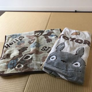 美品☆スティチふかふかベビー敷布団＆トトロ掛け毛布(敷パッド)