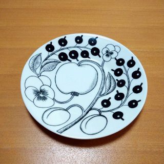 アラビア(ARABIA)のアラビア パラティッシ ブラック プレート/ソーサー 16.5cm(食器)