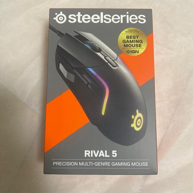 美品　steel series RIVAL 5  gaming mouse スマホ/家電/カメラのPC/タブレット(PC周辺機器)の商品写真