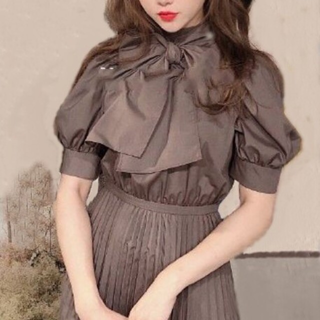 SNIDEL - SNIDEL ボウタイシャツ ワンピースの通販 by darkside ... SNIDEL♡Sustainaボウタイシャツワンピース♡新品タグ付き